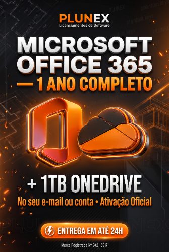 Office 365 + 1tb OneDrive (12 Meses)